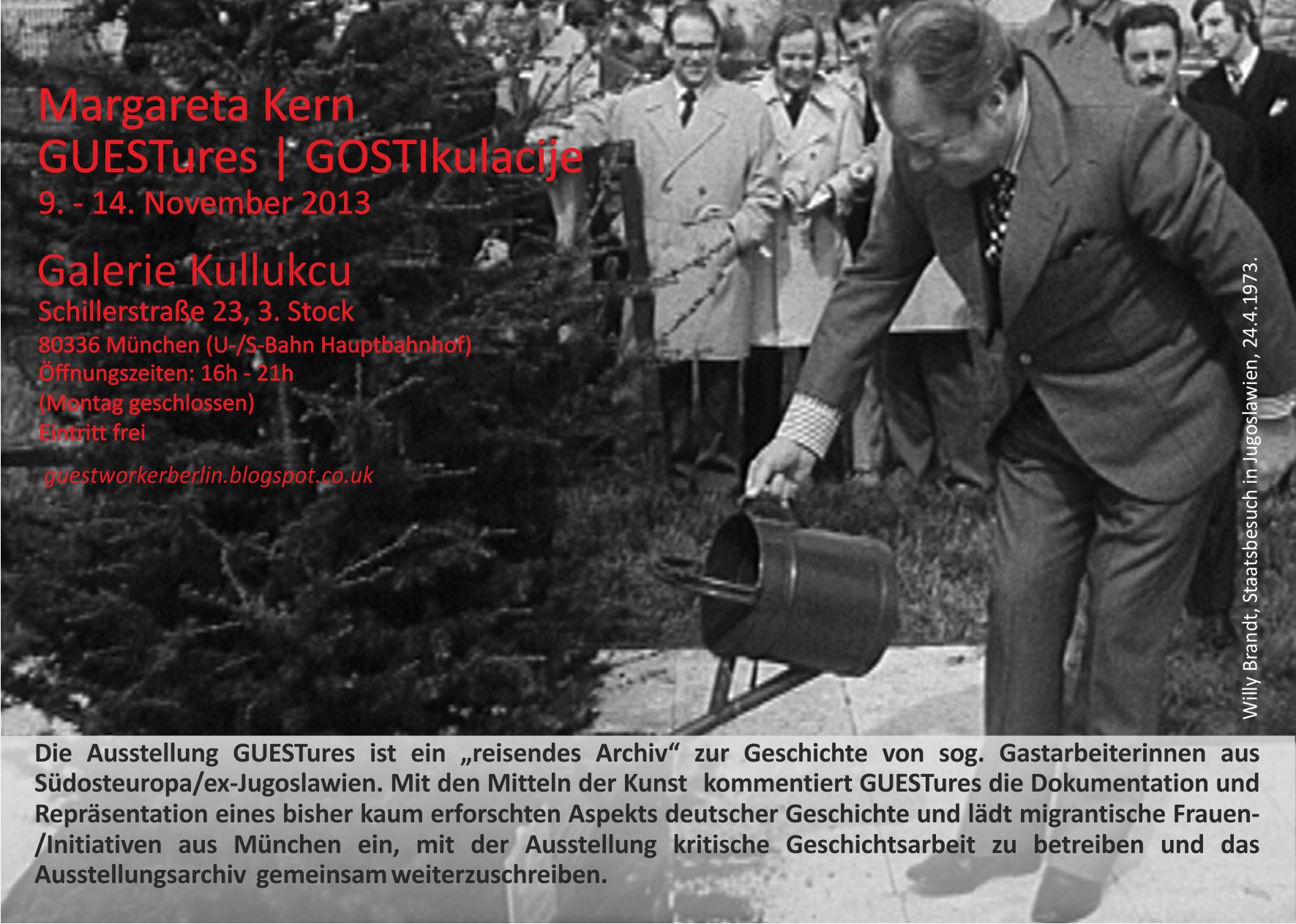 09.11.- 14.11.2013 // Margareta Kern: GUESTures | GOSTIkulacije